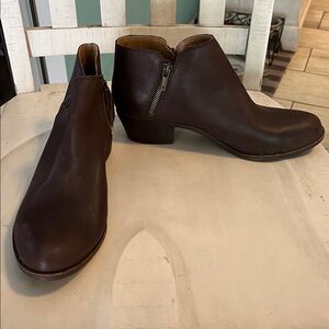 Lucky Brand Chocolate Ankle Boots